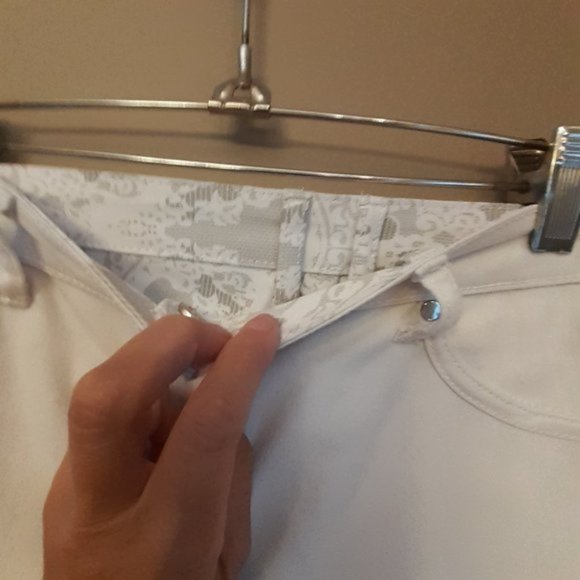 TWO LOOKS 1 PAIR REVERSIBLE High Rise! STRETCH jeans JEGGING-LIKE  SZ 8 euc - Picture 7 of 9